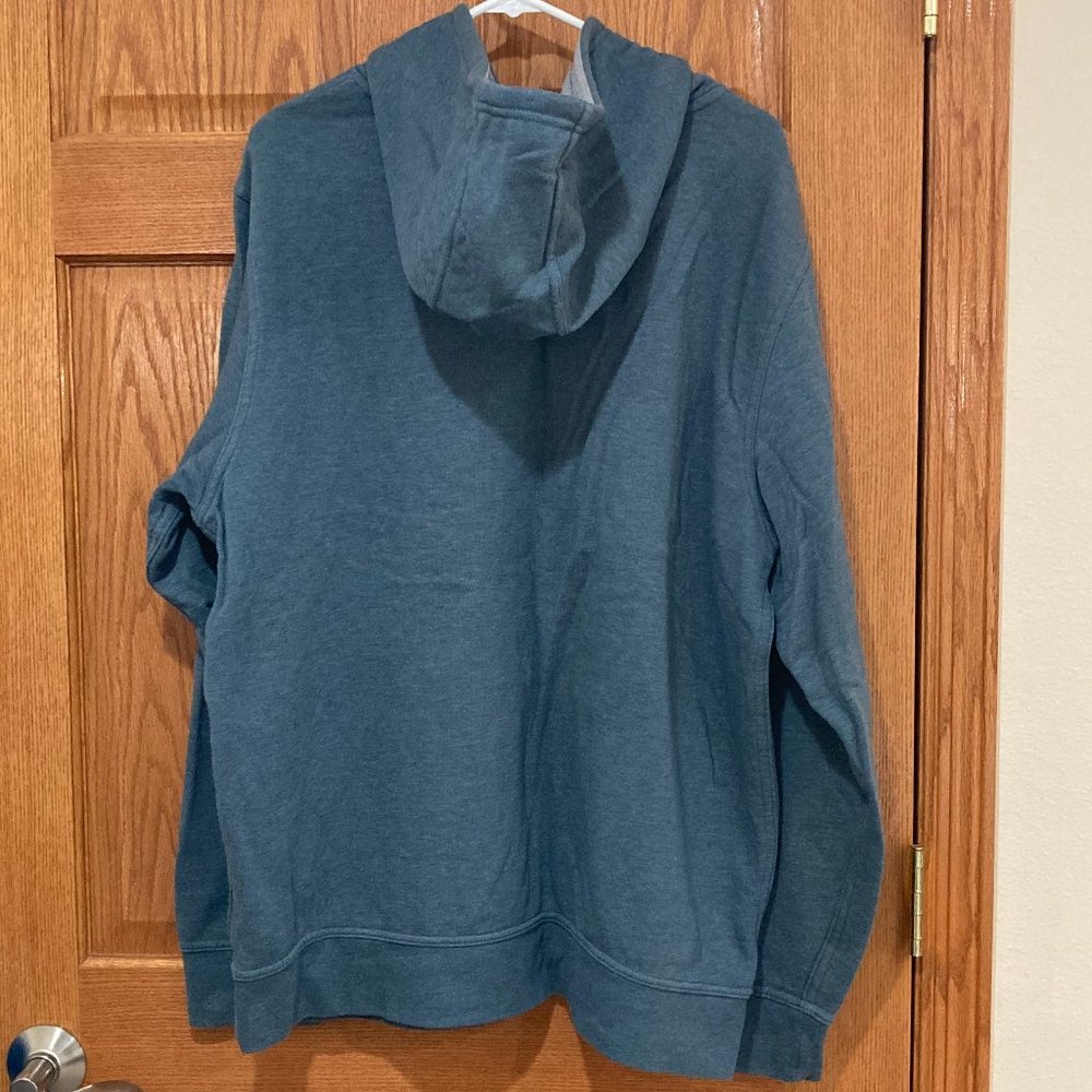 THE NORTH FACE Men's XL Hoodie Sweatshirt Pullover Logo Blue Gray Half Dome - Picture 2 of 5